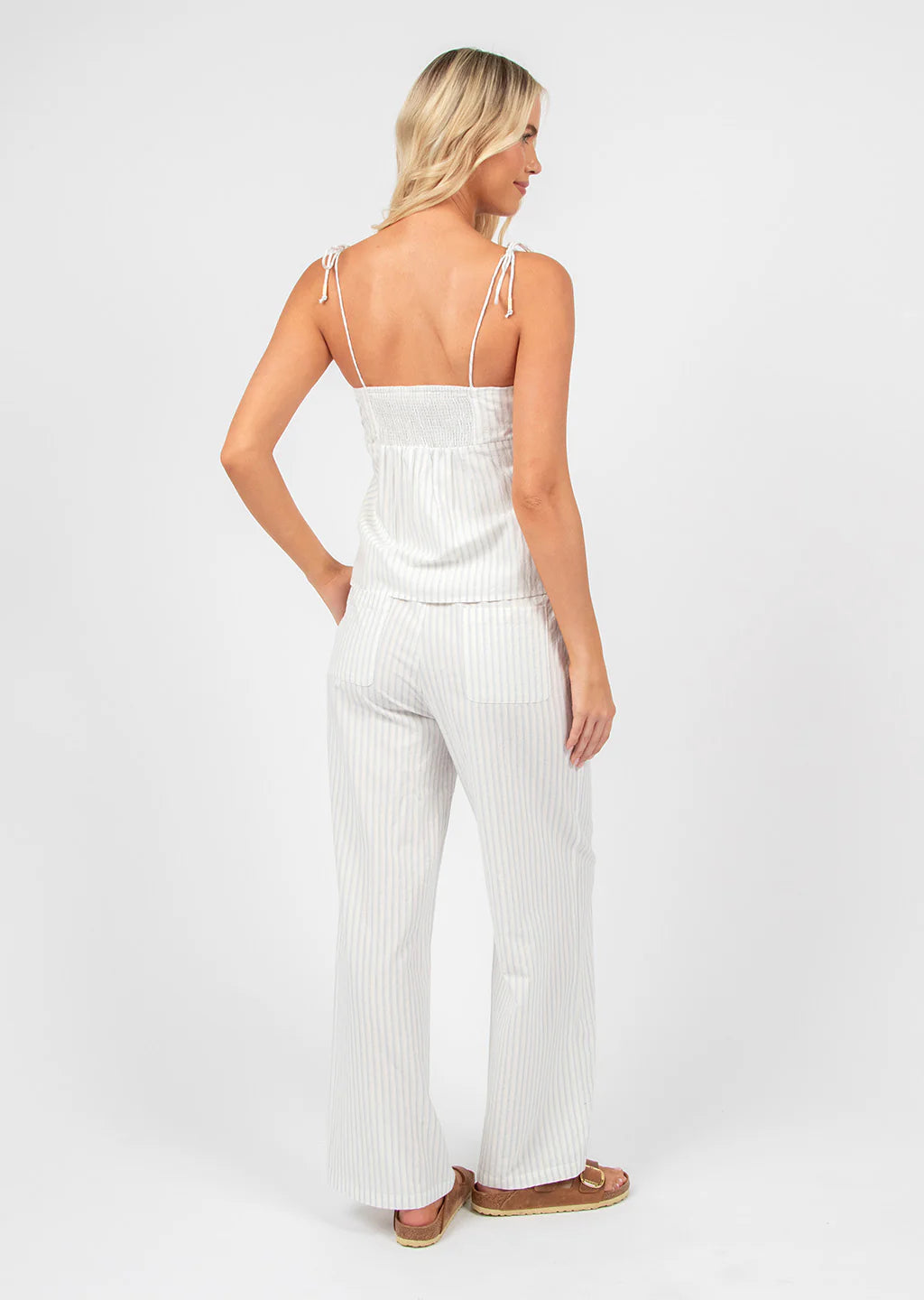 TITCHIE POOLSIDE PANT WHITE/BLUE
