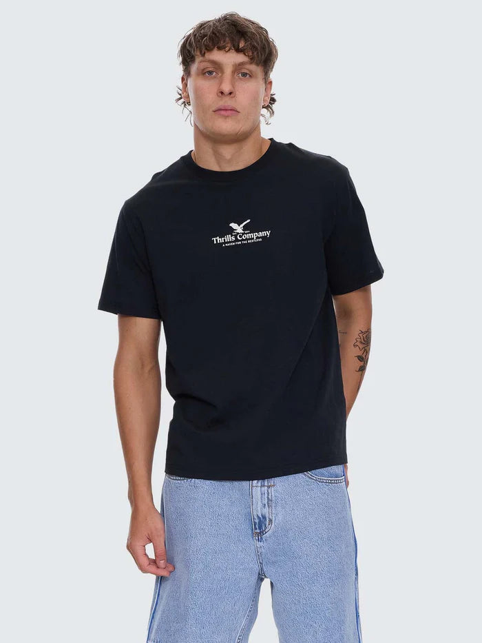 THRILLS A HAVEN FOR THE RESTLESS MERCH FIT TEE WASHED BLACK