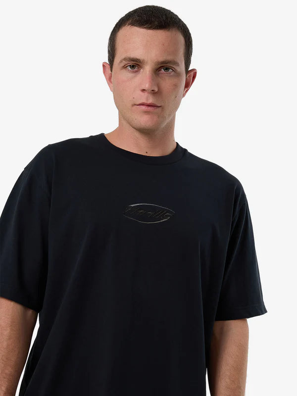 THRILLS FORTUNE FAVORS EMBRO OVERSIZE FIT TEE WASHED BLACK