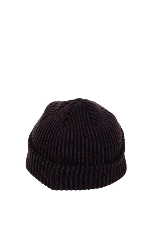 Thrills Classic Ribbed Beanie | Black Deep Plum