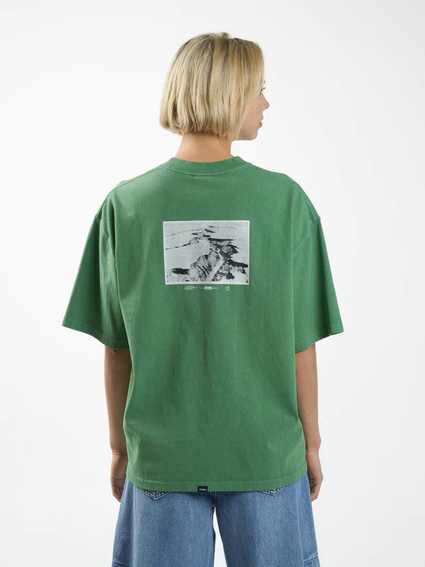 THRILLS GRAVITATING NATURALLY OVERSIZED TEE JUNIPER GREEN
