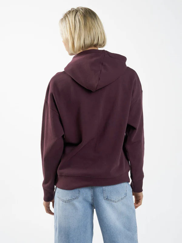 THRILLS EASY GOING FLEECE HOOD WINE
