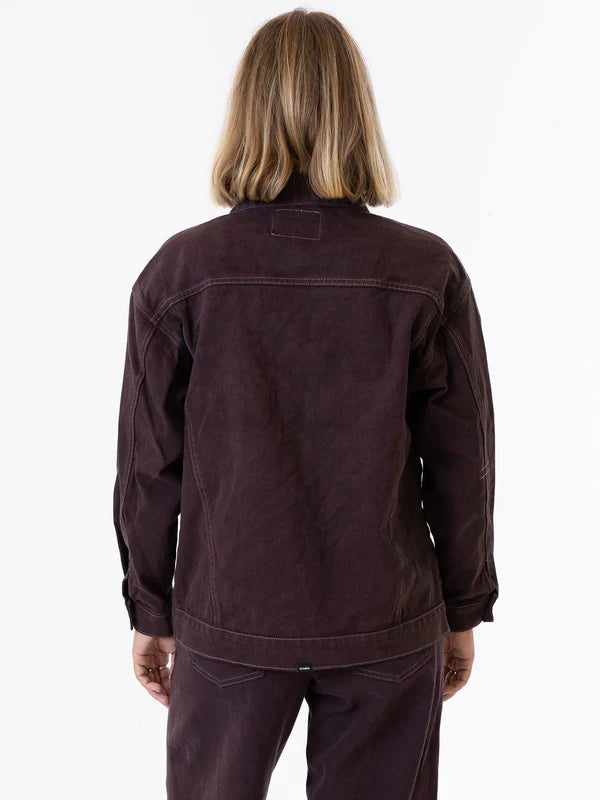 THRILLS MADI JACKET CHOCOLATE PLUM