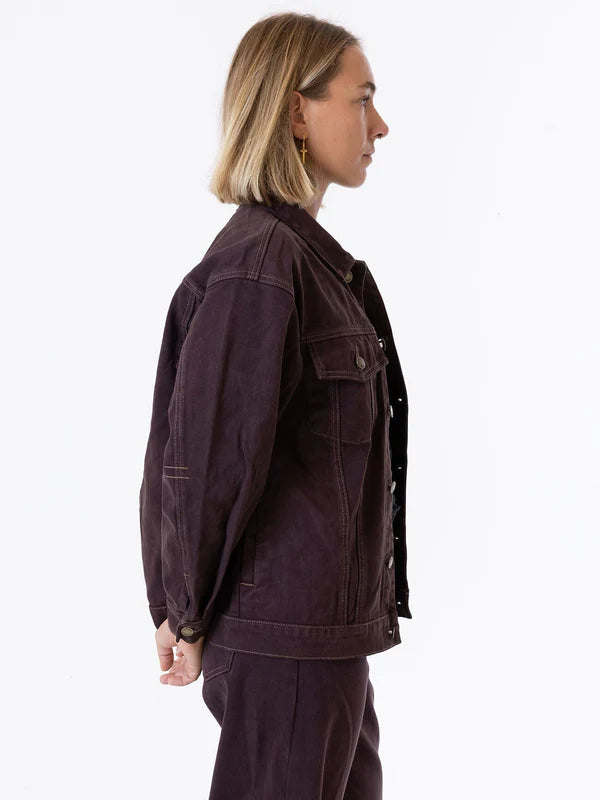 THRILLS MADI JACKET CHOCOLATE PLUM