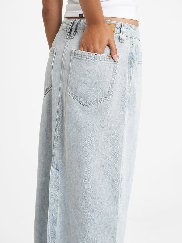 THRILLS FRANKIE SKIRT FADED DUST BLUE