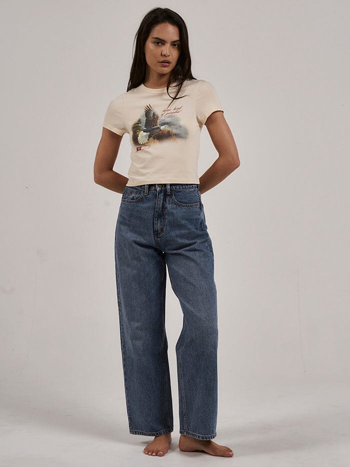 THRILLS BEHOLDER Y2K TEE COTTON CREAM