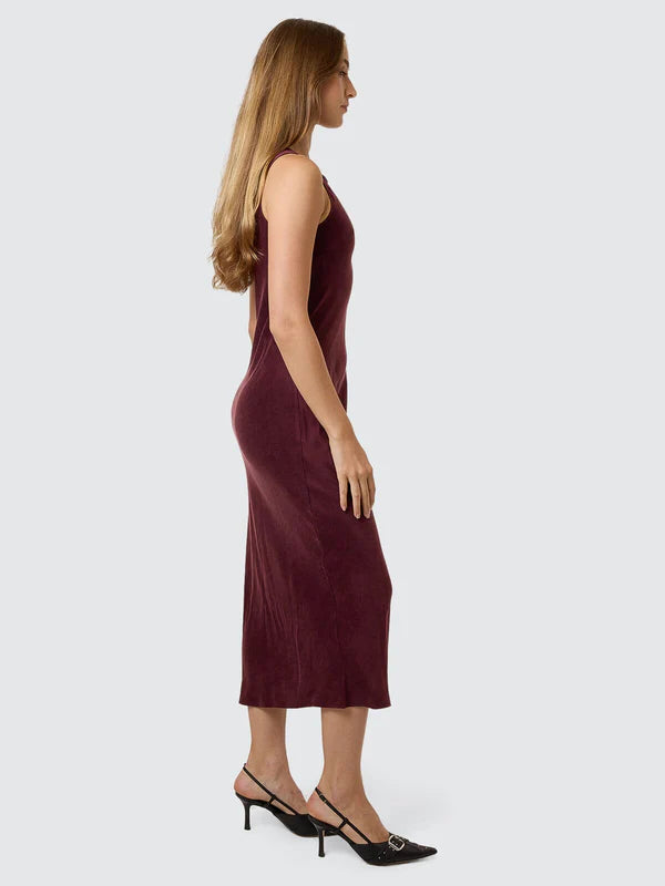 THRILLS KATHLEEN SLIP DRESS MAHOGANY