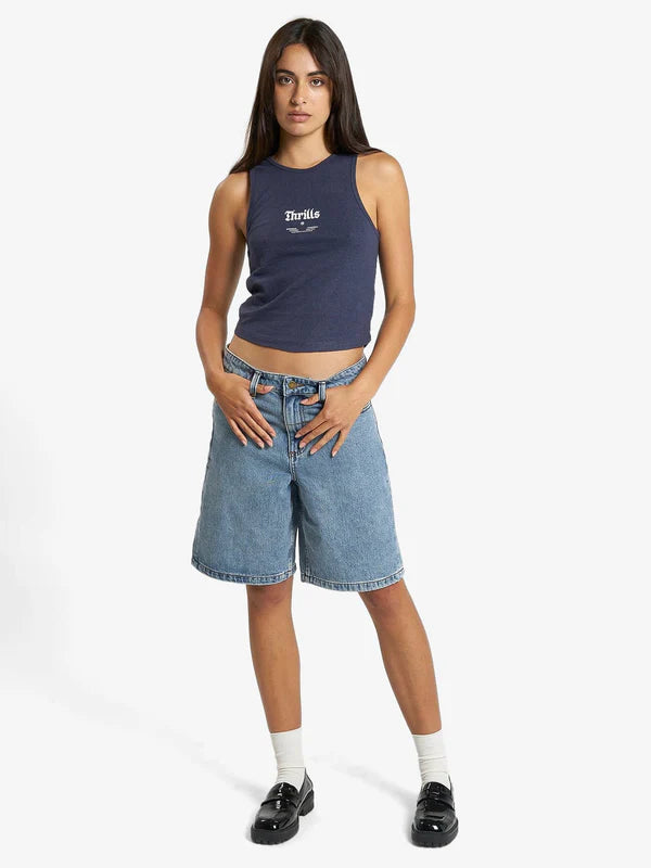 THRILLS WISHES COME TRUE HEMP CURVE TANK STATION NAVY
