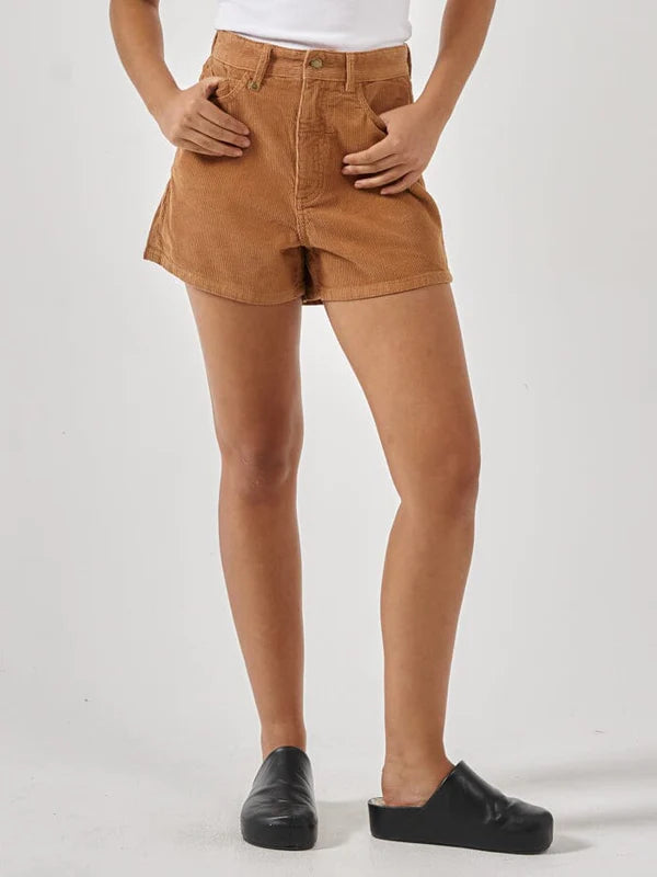 THRILLS ERICA CORD SHORT FADED TOBACCO