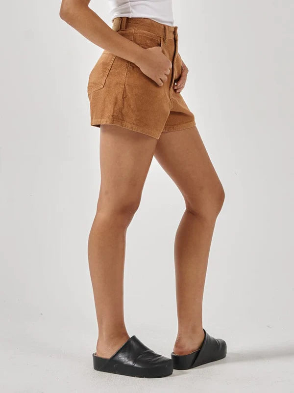 THRILLS ERICA CORD SHORT FADED TOBACCO