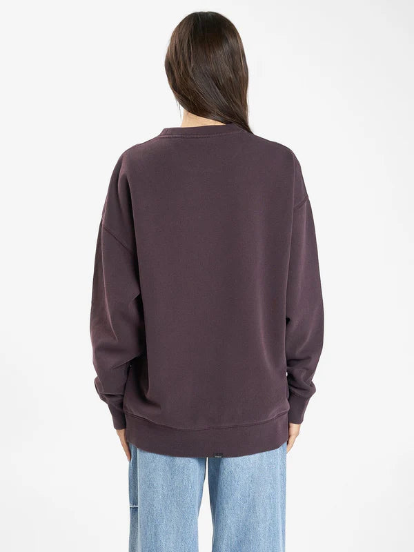 THRILLS MINIMAL THRILLS SLOUCH CREW DEEP PLUM