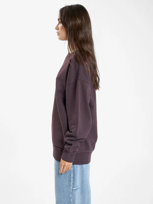 THRILLS MINIMAL THRILLS SLOUCH CREW DEEP PLUM