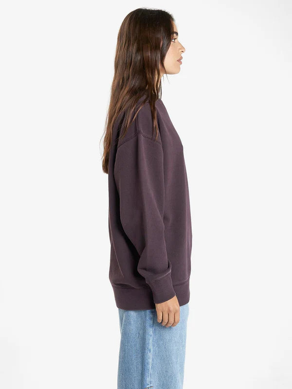THRILLS MINIMAL THRILLS SLOUCH CREW DEEP PLUM