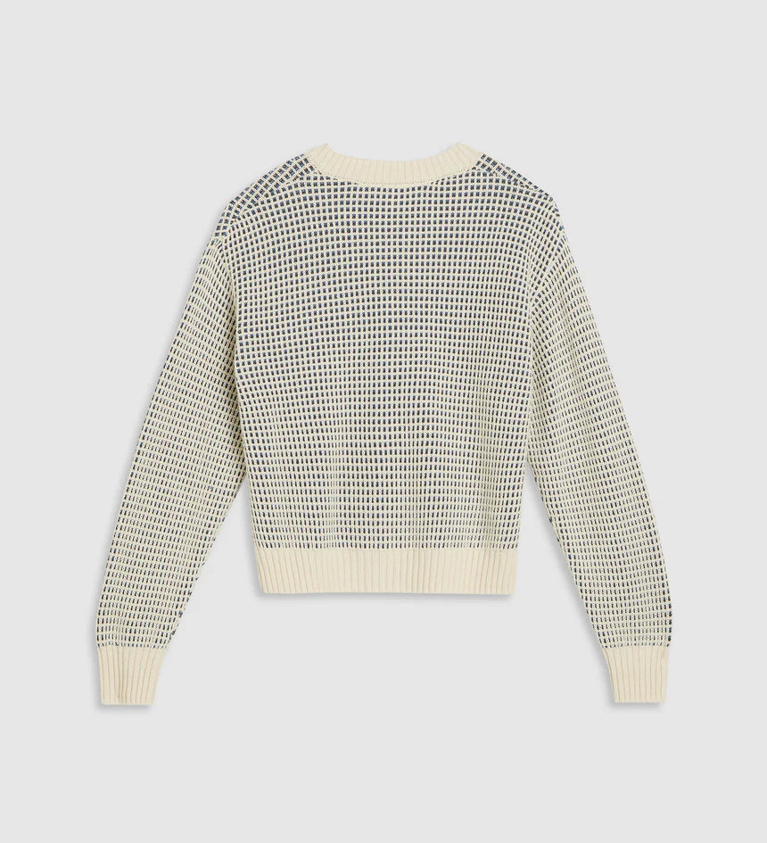 LEVIS SNOWFLAKE CARDIGAN BUTTER CREAM STRIPE