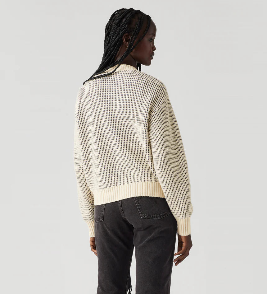 LEVIS SNOWFLAKE CARDIGAN BUTTER CREAM STRIPE