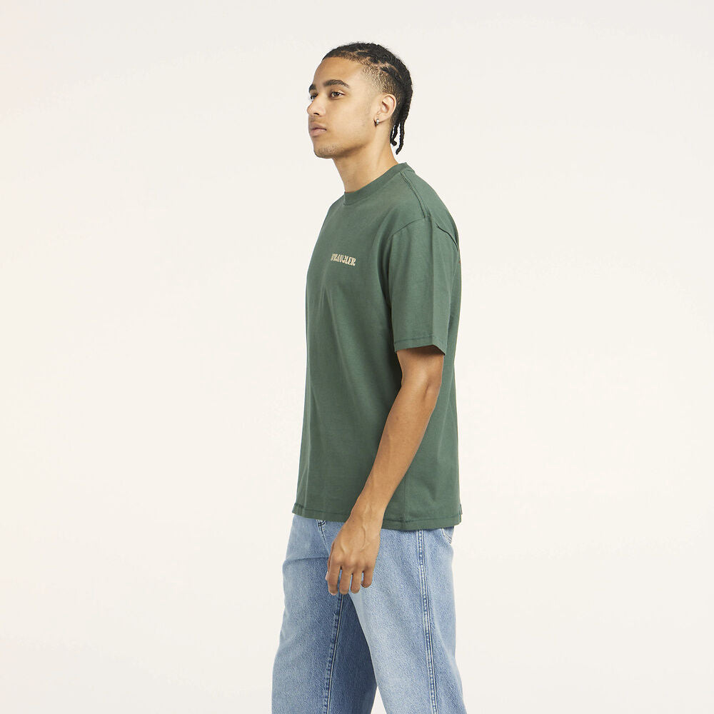 WRANGLER DUSK TO DAWN BAGGY TEE DARK FOREST