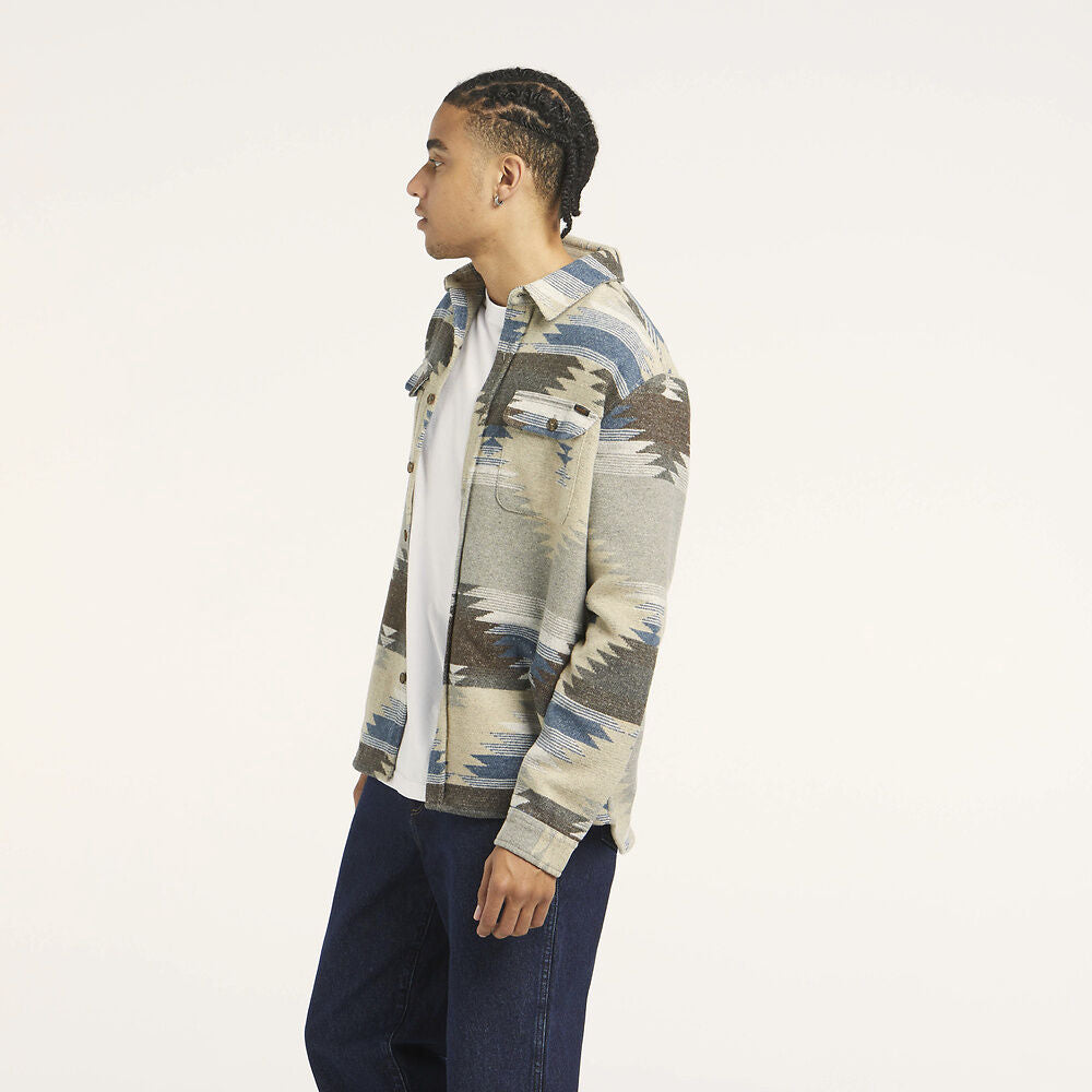 WRANGLER TRADE OVERSHIRT AZTEC SLATE BLUE