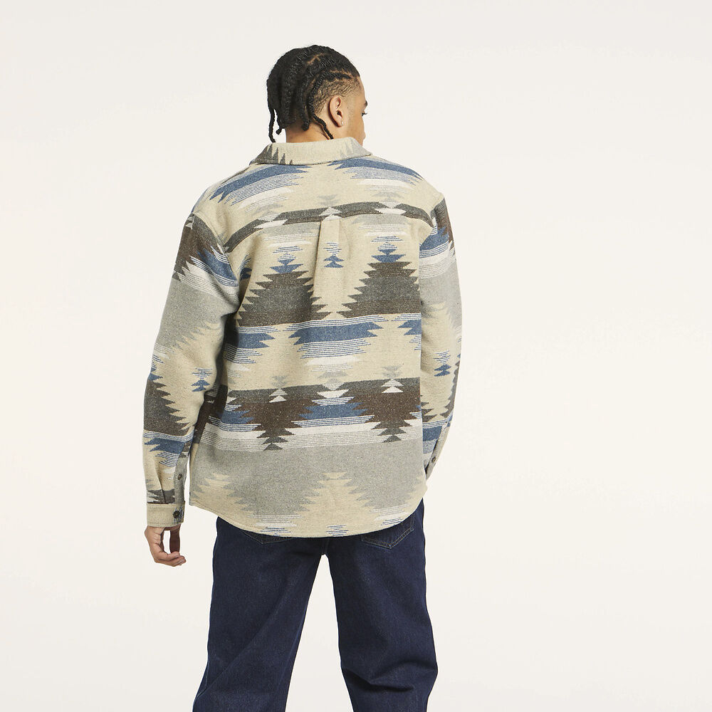 WRANGLER TRADE OVERSHIRT AZTEC SLATE BLUE