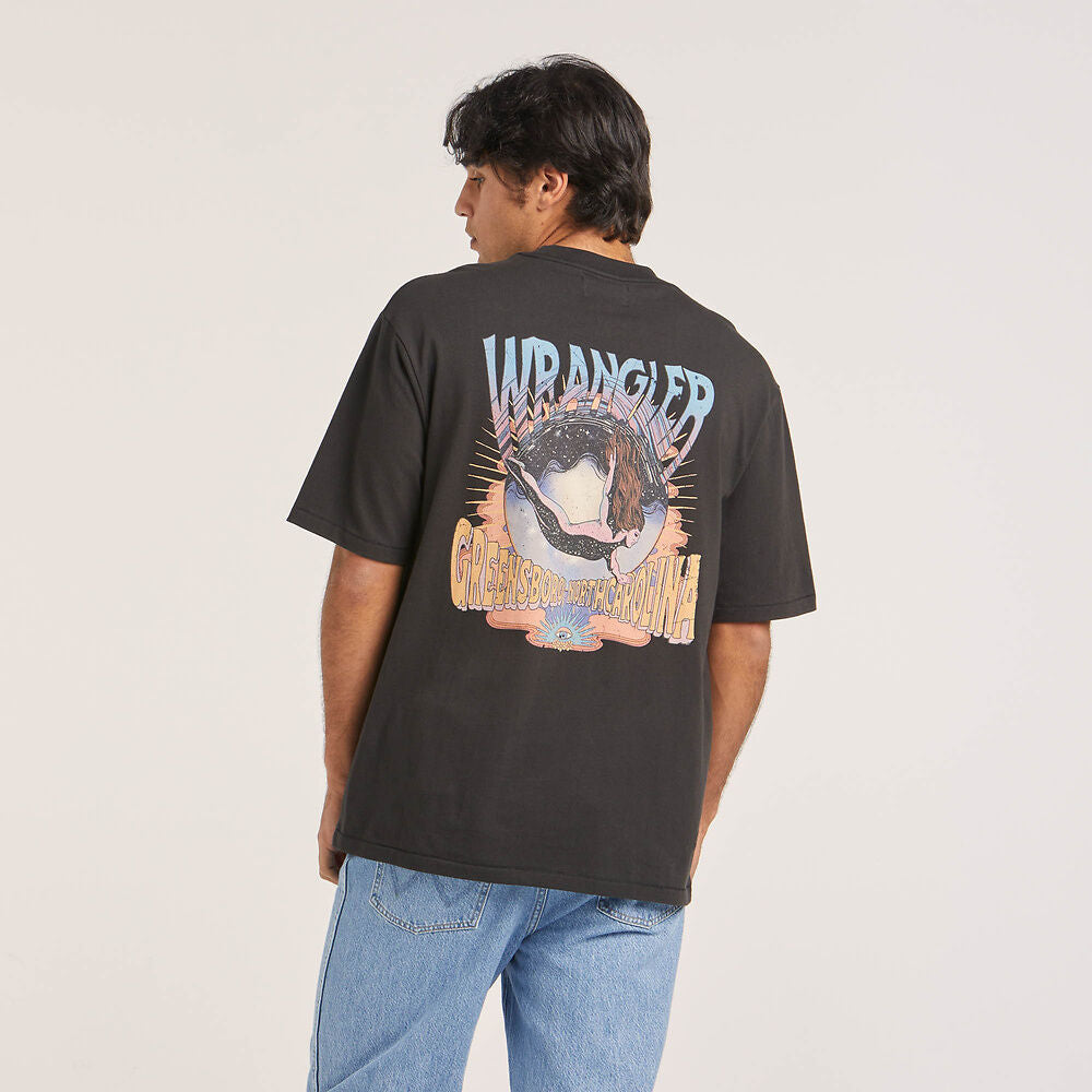 WRANGLER TRANSCENDING SLACKER TEE WORN BLACK