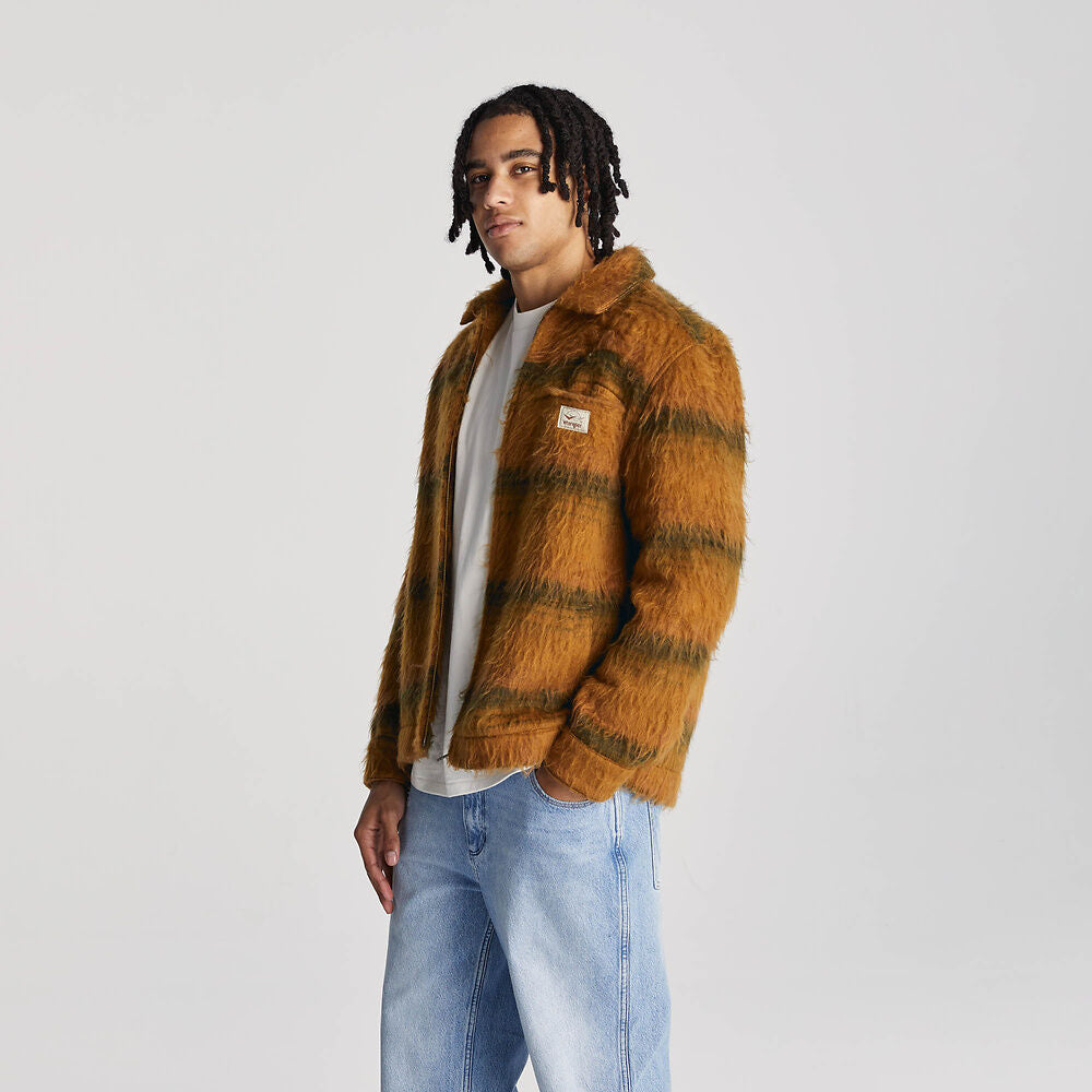 WRANLGER HARRINGTON JACKET BRUSHED RUST