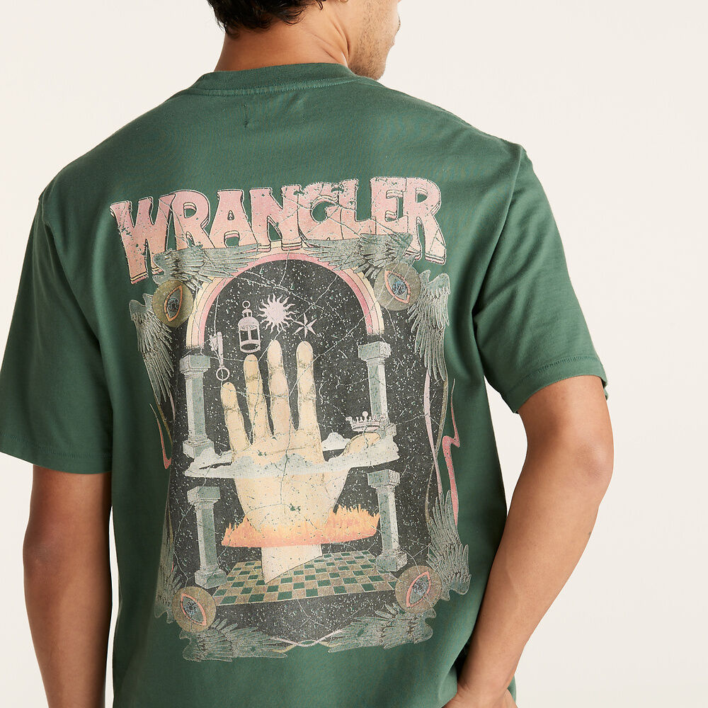 WRANGLER ALCHEMY SLACKER TEE DARK IVY