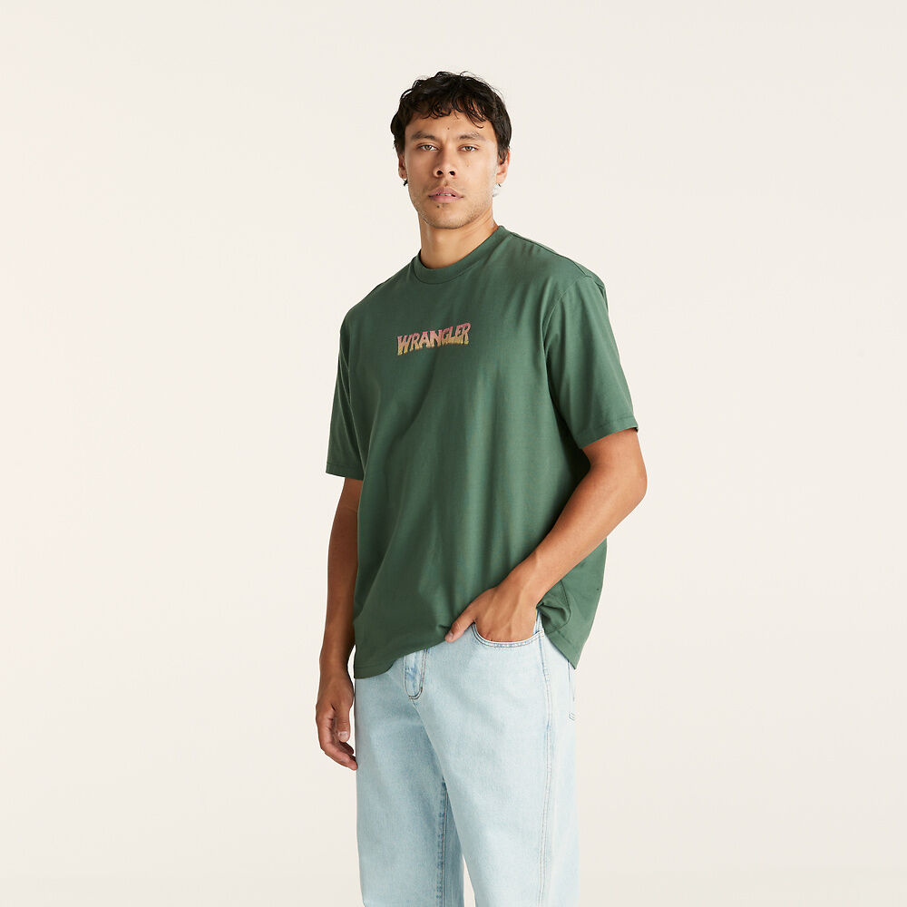 WRANGLER ALCHEMY SLACKER TEE DARK IVY