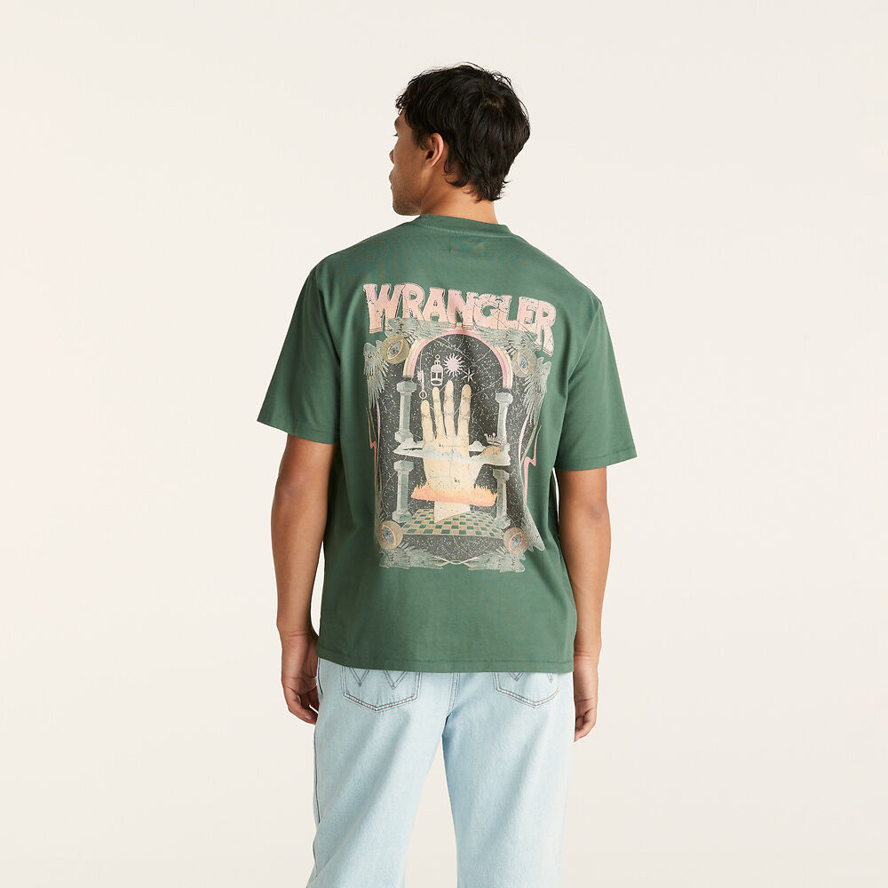 WRANGLER ALCHEMY SLACKER TEE DARK IVY
