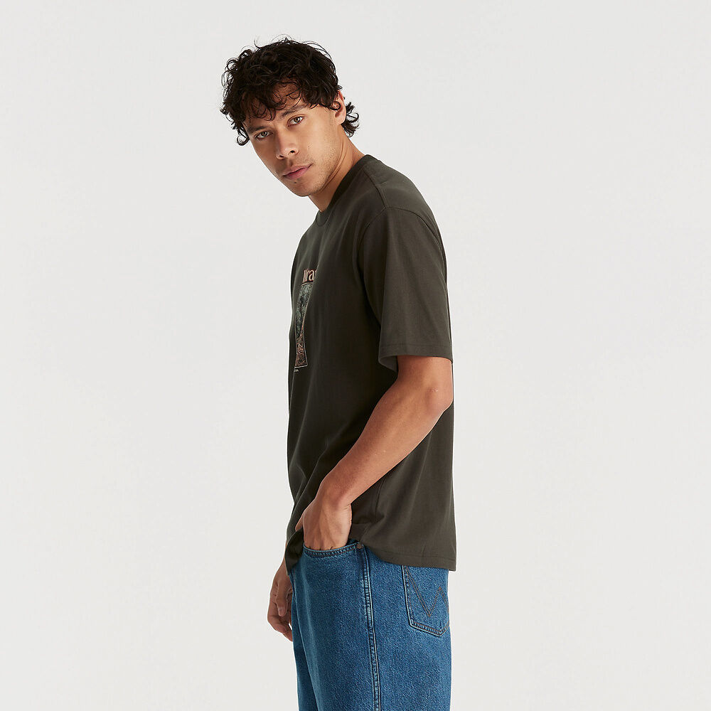 WRANGLER AMANITA SLACKER TEE DARK SLATE