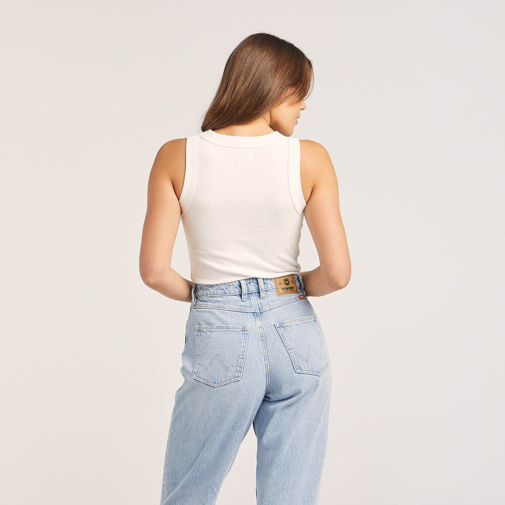 WRANGLER STAPLE RIB TANK VINTAGE WHITE