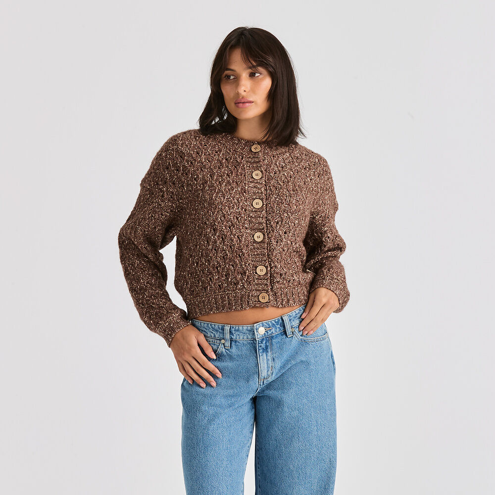 WRANGLER BONFIRE CARDIGAN NUTMEG