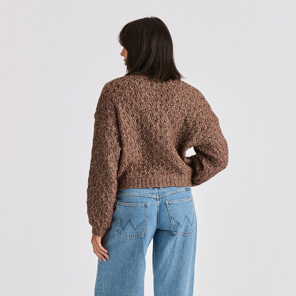 WRANGLER BONFIRE CARDIGAN NUTMEG