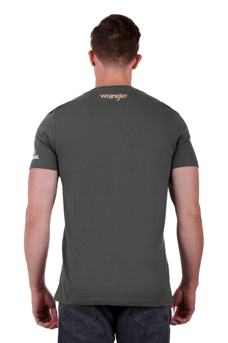 WRANGLER MENS GEORGE SHORT SLEEVE TEE CYPRESS