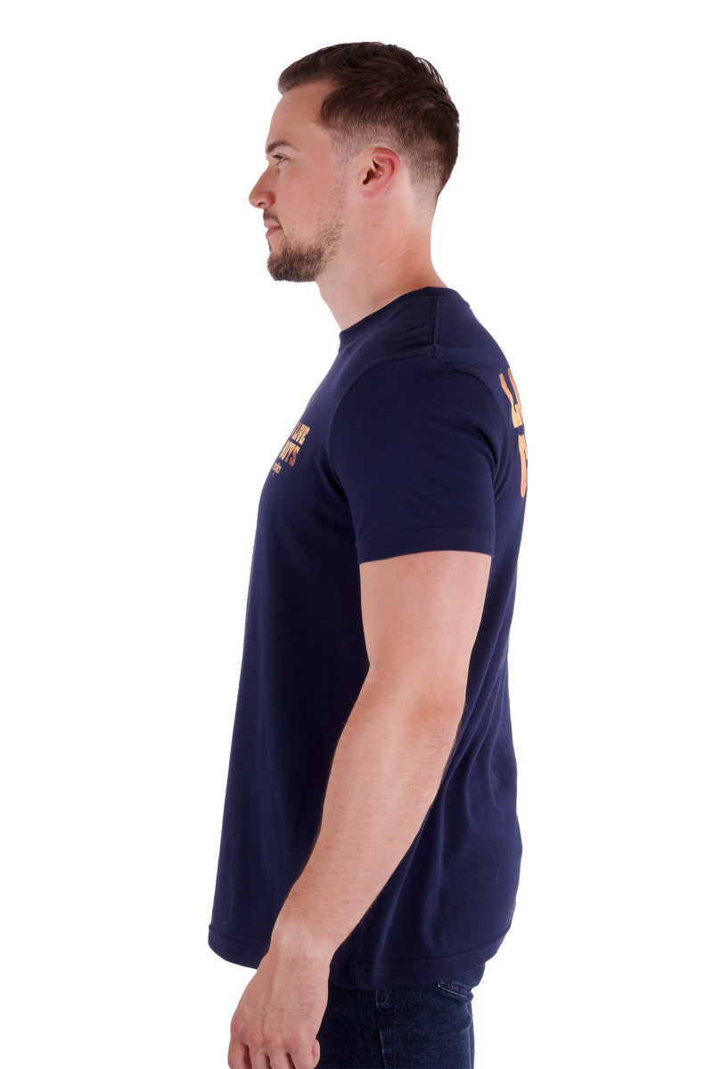 WRANGLER MENS PAYNE SHORT SLEEVE TEE NAVY