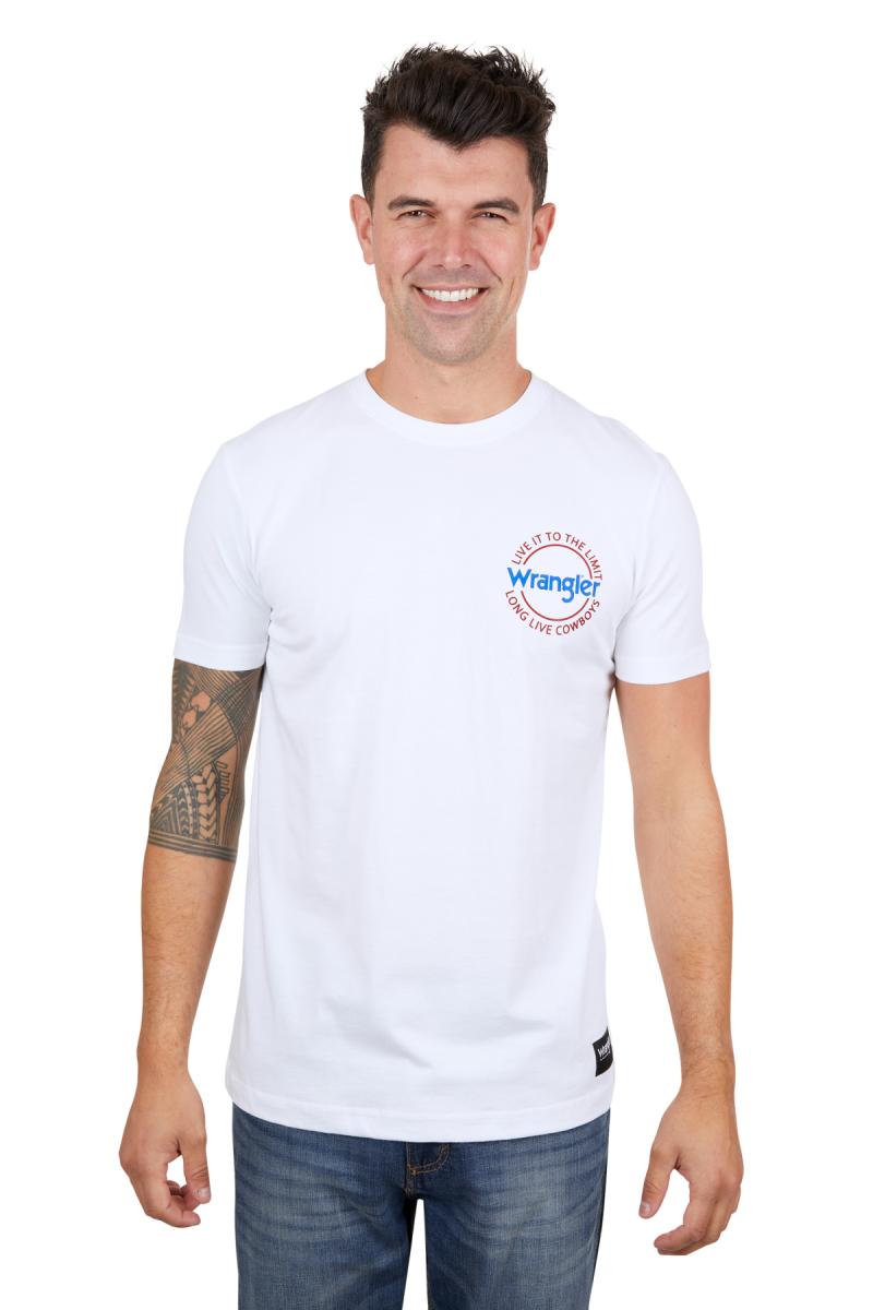 WRANGLER MENS FINN SS TEE WHITE