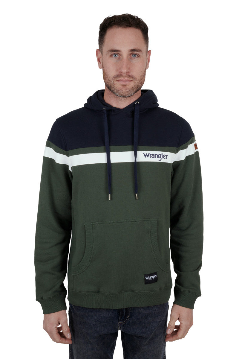 WRANGLER MENS JONATHON HOODIE NAVY/CYPRESS