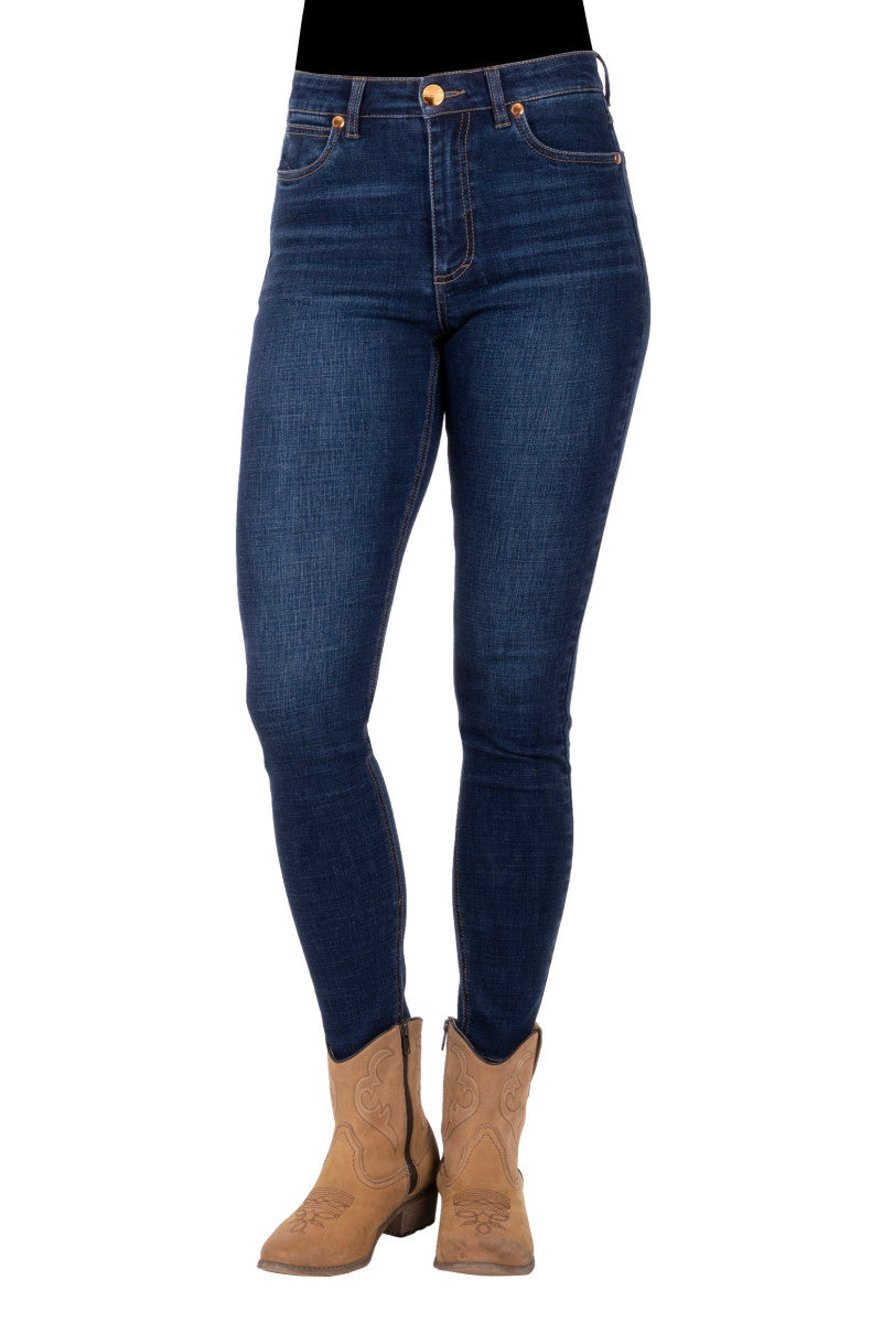 WRANGLER WOMENS SIERRA SKINNY JEAN OLD INDIGO
