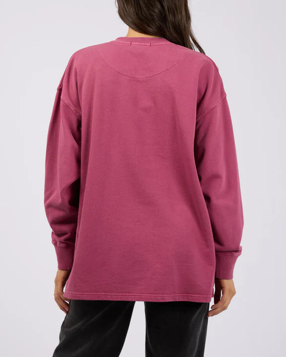 ALL ABOUT EVE WASHED RELAXED CREW BLUSH
