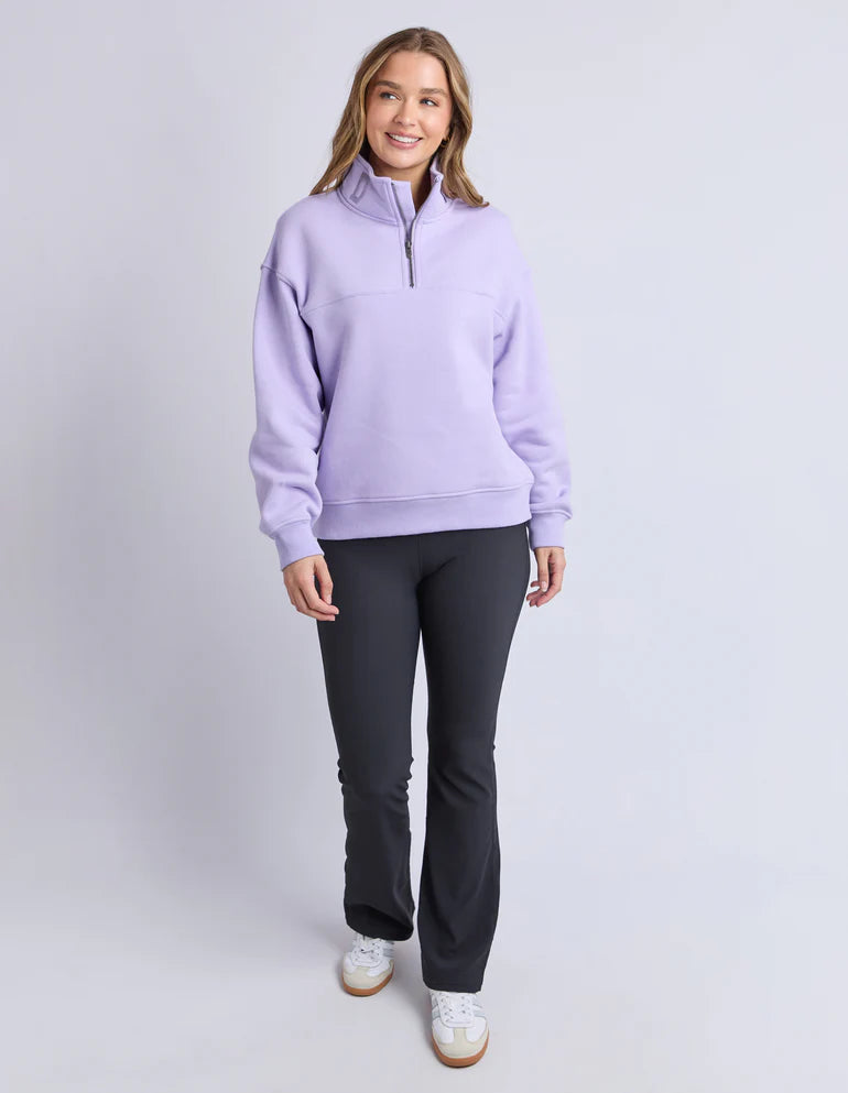 Foxwood College Zip Crew | Lavender