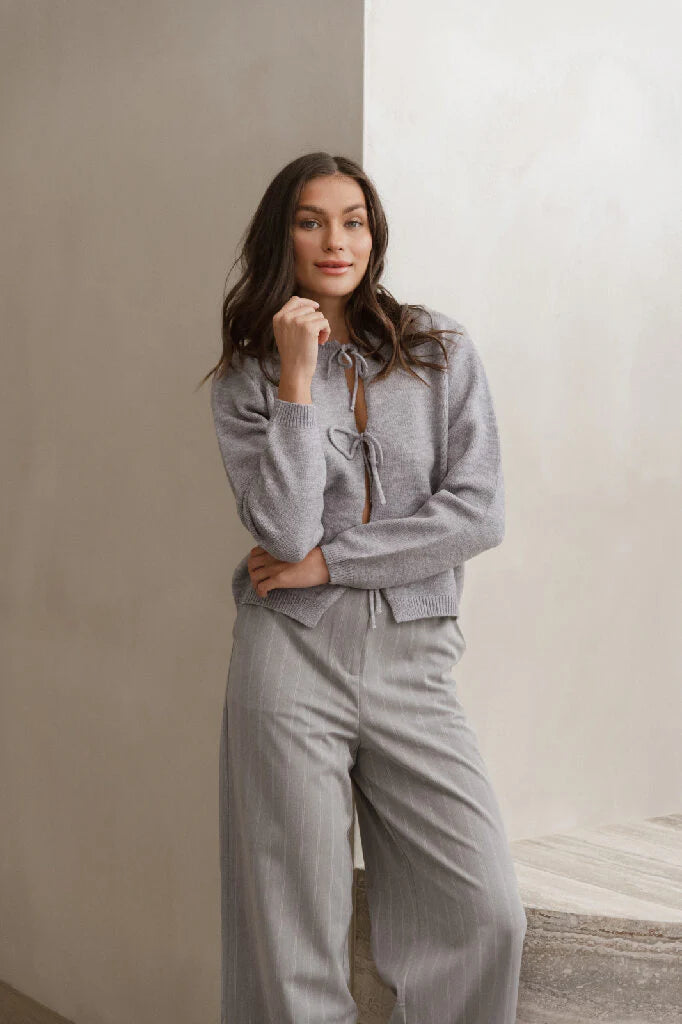 SASS GRETA CARDI GREY MARLE