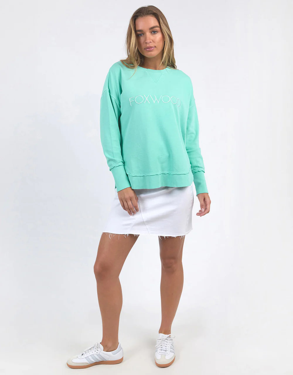 FOXWOOD SIMPLIFIED CREW NEON MINT