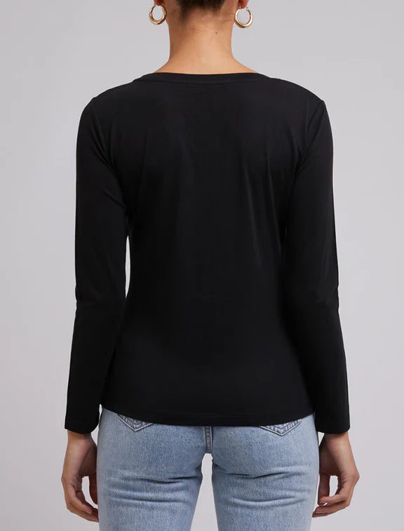 SILENT THEORY HARPER LONG SLEEVE BLACK