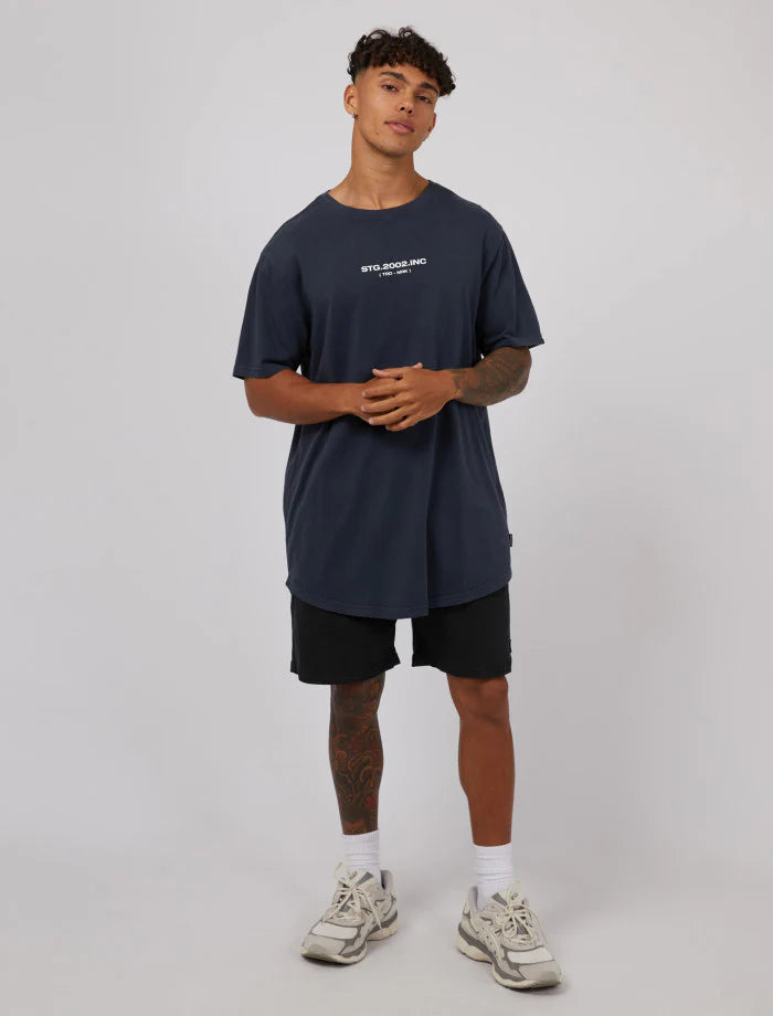 ST GOLIATH HIGH RISE TEE NAVY