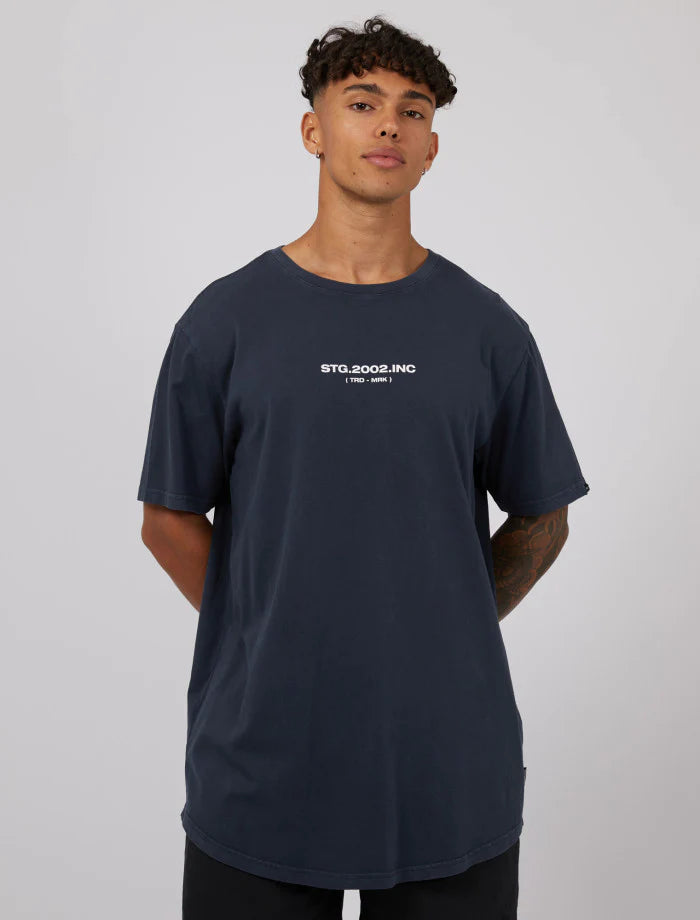 ST GOLIATH HIGH RISE TEE NAVY