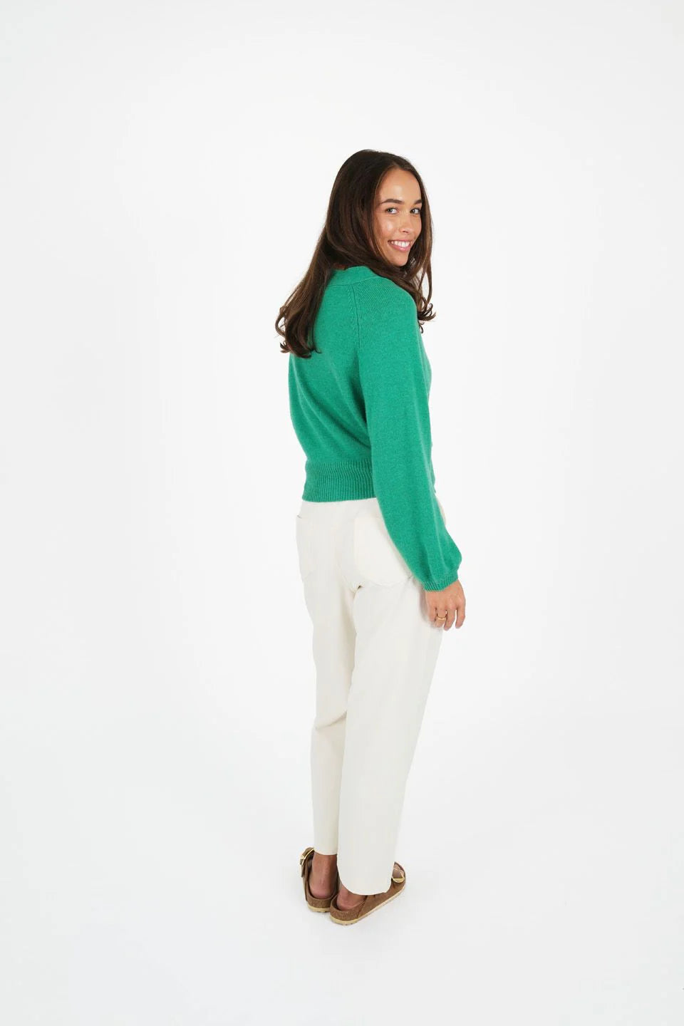 TITCHIE COLLIDE CARDI GREEN