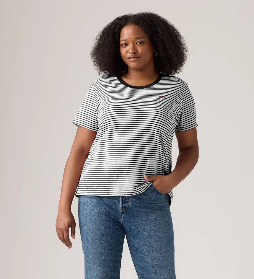 LEVIS PERFECT TEE RAITA STRIPE CAVIAR STRIPE