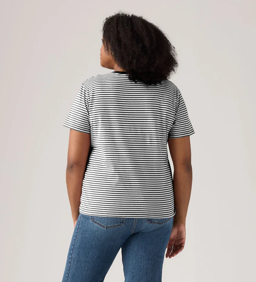 LEVIS PERFECT TEE RAITA STRIPE CAVIAR STRIPE