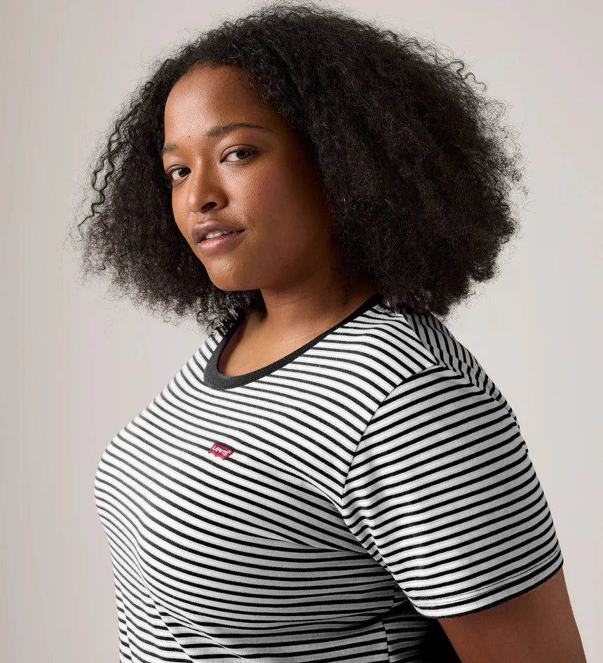 LEVIS PERFECT TEE RAITA STRIPE CAVIAR STRIPE