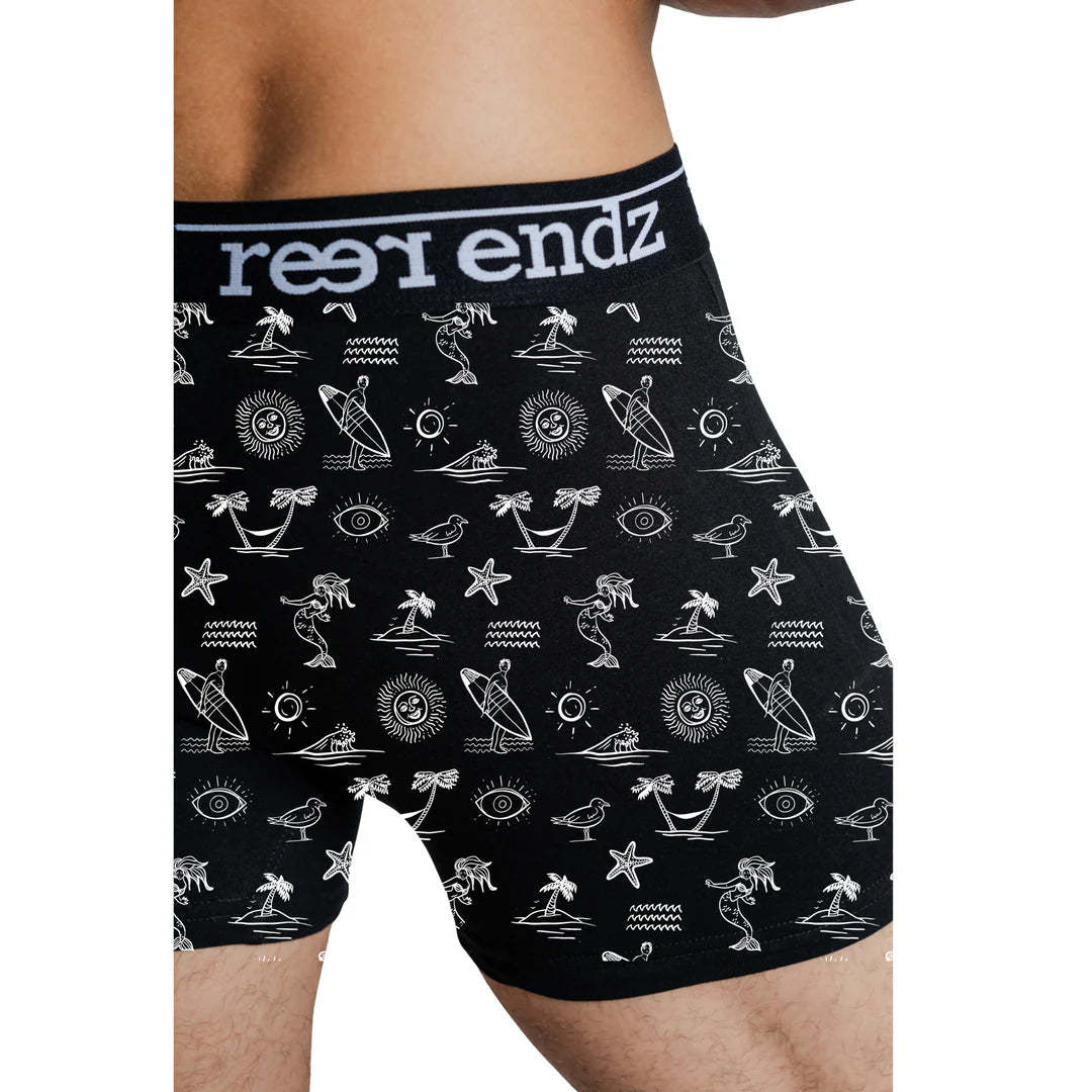 REER ENDZ ORGANIC COTTON MENS TRUNK ABSRACT HORIZON