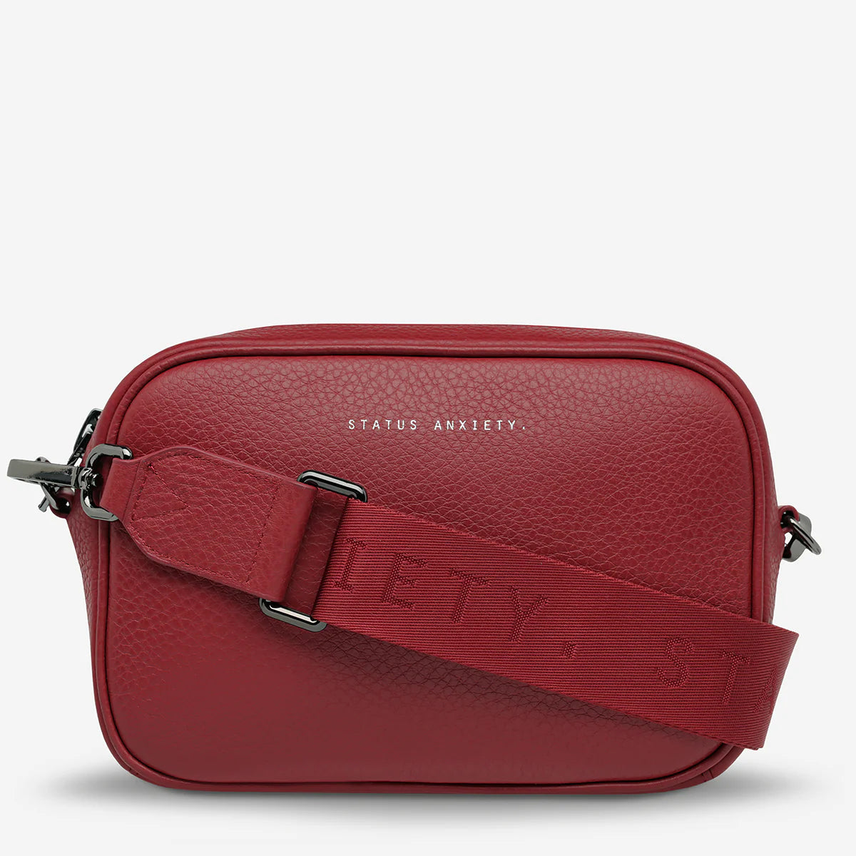 STATUS ANXIETY PLUNDER WITH WEBBED STRAP ROUGE