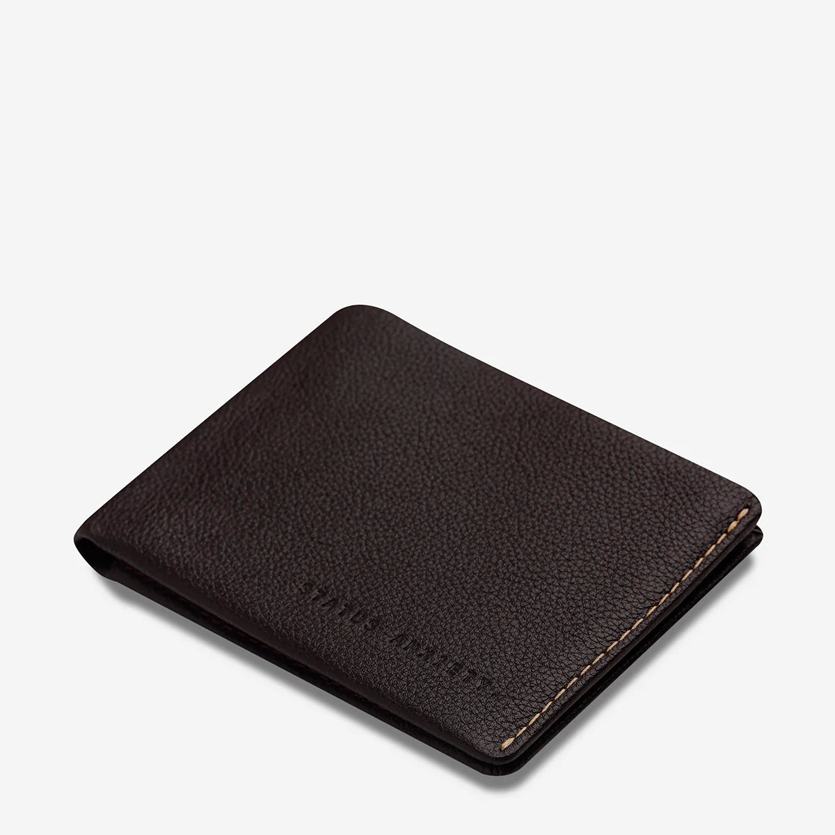 Status Anxiety Otis Mens Wallet Chocolate